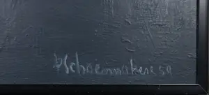 Piet Schoenmakers - Olieverf op board, Zonder titel - Ingelijst kopen? Bied vanaf 350!