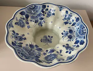 Porceleyne Fles - Delftsblauwe platelen gelobte kom of schaal kopen? Bied vanaf 1!