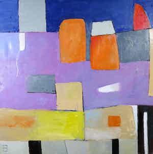 Philip Vencken - Olieverf op doek, Composition verkocht voor € 100!