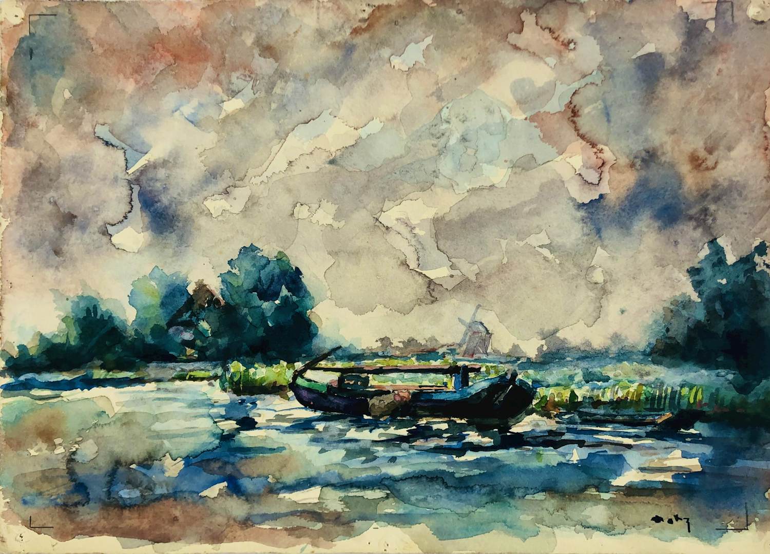 Wim Motz - Poldervaart Kethel Schiedam verkocht voor € 75!