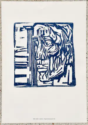 Max Kaus - Apollon, Original-Holzschnitt 1971 kopen? Bied vanaf 80!