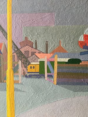 Cornelis Witters - Havenbuurt in Rotterdam. kopen? Bied vanaf 435!