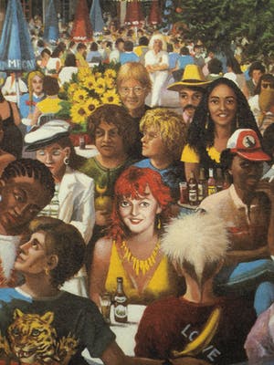 Zeljko Premerl - Ingelijste litho , Het Leidseplein vroeger…. – ca. 1980 kopen? Bied vanaf 1!