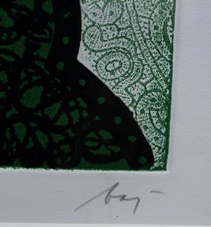 Enrico Baj - ingelijste ets:Catherine Marie de Lorraine Duchesse - 1967 (mooie houten lijst) kopen? Bied vanaf 199!