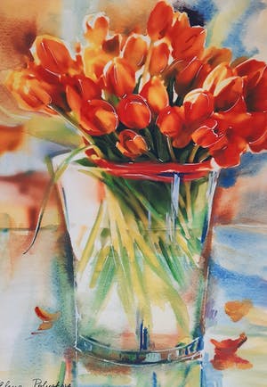 Elena Polyakova - Tulpen in vaas kopen? Bied vanaf 99!