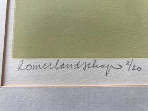 Harr Scheffer - Zomerlandschap - Handgesigneerd / Kleine Oplage kopen? Bied vanaf 45!