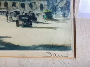 Marcel Julien Baron - Paris - aquatint in lijst kopen? Bied vanaf 79!