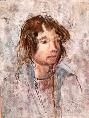 Josef Santen - portret van een meisje verkocht voor € 35!