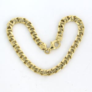 14k geel gouden schakelarmband  - 18,5 cm lang kopen? Bied vanaf 500!