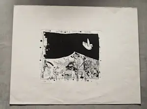 AcheterHan Bennink - in 1964 gemaakte monochrome reliëf ets + aquatint - zeer? Enchérissez de 38!