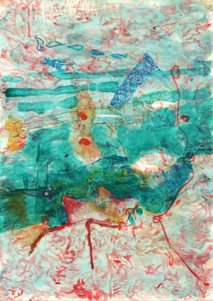 Paul Louis Van Den Bergh - Gemengde Techniek - "Bodem" - Gesigneerd kopen? Bied vanaf 40!