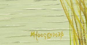 Mieke Hoogendorp - Olieverf op doek, Poesjes loerend naar een visje - Ingelijst kopen? Bied vanaf 100!