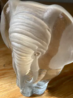 Mats Jonasson - Sculptuur/presse-papier olifant, jaren 70ig kopen? Bied vanaf 45!