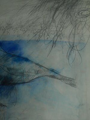 Aart van den IJssel - Gemengde techniek , Mijn Tuin – ingelijst – 1977 kopen? Bied vanaf 50!