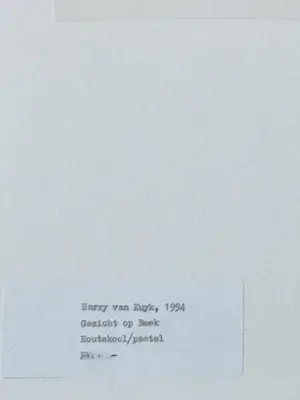 Harry van Kuyk - Erg mooie gemengde techniek ""Gezicht op een Beek" - 1994 - gesigneerd kopen? Bied vanaf 64!