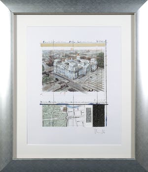 Christo - Handgesigneerd exemplaar Wrapped Reichstag - Ingelijst kopen? Bied vanaf 1!