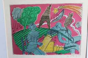 Corneille - Corneille Litho "Couple à paris", 1989 - EA kopen? Bied vanaf 250!