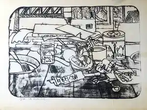 Theo Elfrink - zonder titel verkocht voor € 45!