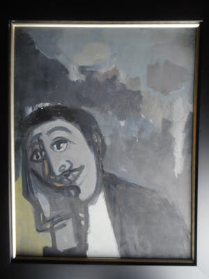 Metten Koornstra - Portret van een leunende man kopen? Bied vanaf 100!