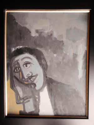 Metten Koornstra - Portret van een leunende man verkocht voor € 100!