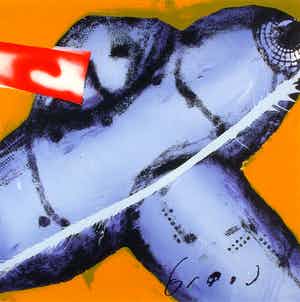 Herman Brood - Kleurenzeefdruk JUMBO Handgesigneerd. verkocht voor € 1!