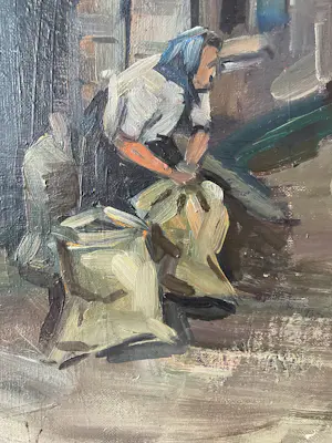 Jaap Hiddink - gezicht op onbekende molen kopen? Bied vanaf 275!