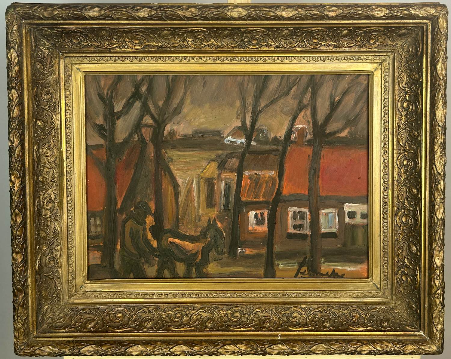 Constant Permeke - Boer en Werkpaard bij Avond kopen? Bied vanaf 300!