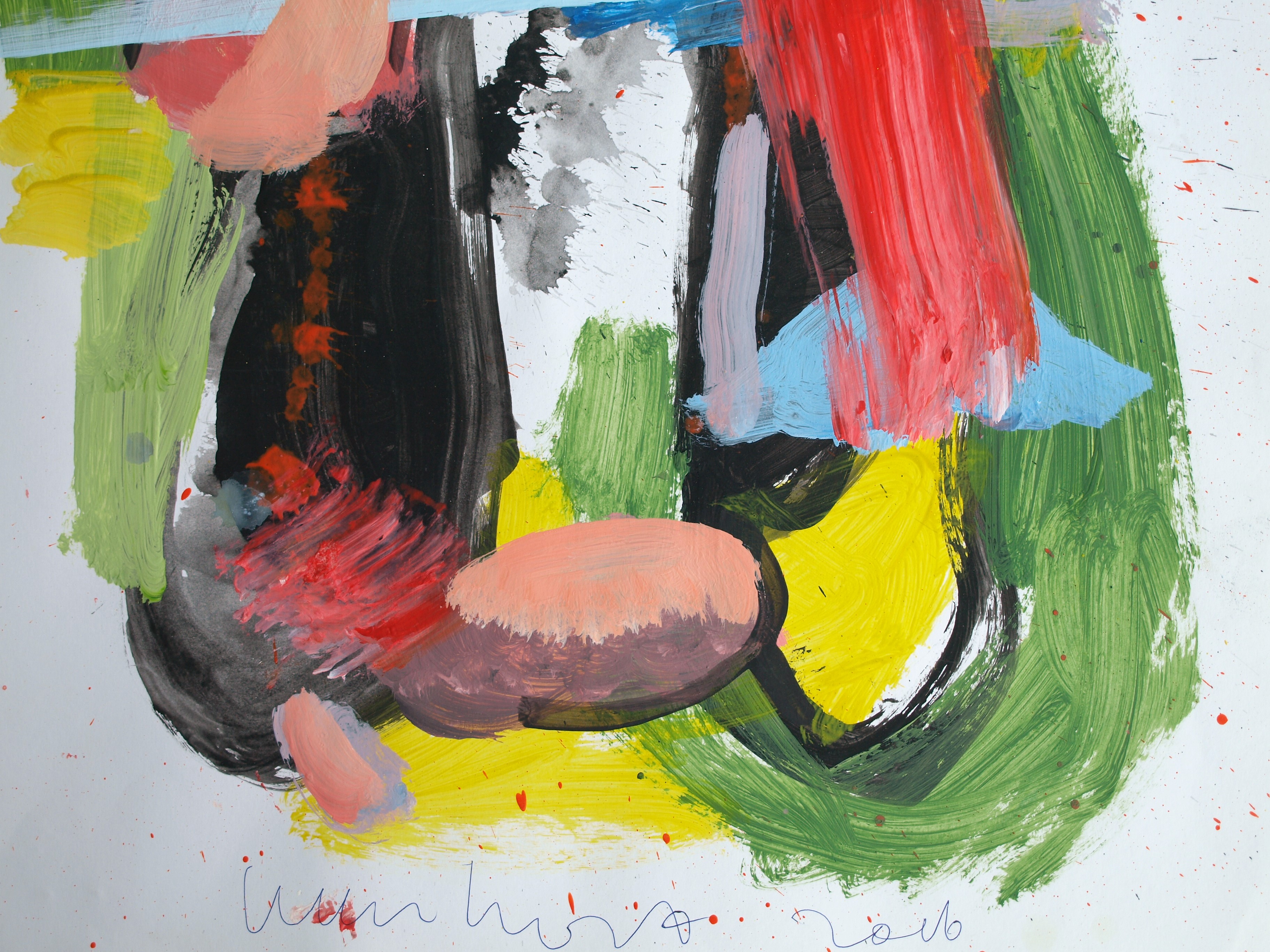 Peter Klashorst - Acrylverf op papier - Landschap - 2016 kopen? Bied vanaf 50!