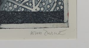 Wim Zurne - Ets, Beweging I - Ingelijst kopen? Bied vanaf 1!