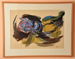 Karel Appel - Abstract werk verkocht voor € 650!