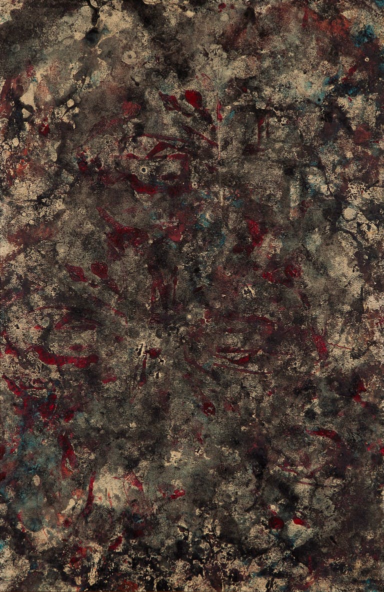 John ter Reehorst - Les feuilles tombent - Industriële verf op vezelplaat - 1964 - Gesigneerd  kopen? Bied vanaf 15!