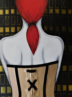 Natia Antadze - "Frau mit Korsett" kopen? Bied vanaf 130!