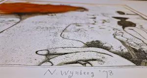 Nicolaas Wijnberg - Grote, in zeer kleine oplage (prova III 3/12) gemaakte kleuren-Ets "Fö(h)n " kopen? Bied vanaf 44!