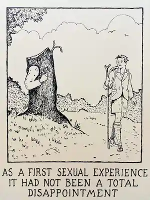 Glen Baxter - As a first sexual experience…, litho verkocht voor € 60!