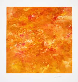 Armando - Kleurengiclee LANDSCHAP Handgesigneerd GROOT verkocht voor € 159!