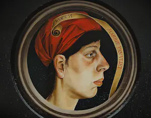 Wout van Vliet - Galerie Mokum 1971 - realistisch olieverf portret "Marrie" gesigneerd kopen? Bied vanaf 91!