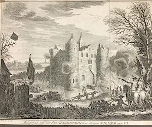 Simon Fokke - Graaf Floris de IV - Belegering Slot Hagestein kopen? Bied vanaf 10!