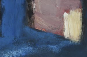 Niet of onleesbaar gesigneerd - Acryl op papier, Abstracte compositie - Ingelijst kopen? Bied vanaf 1!