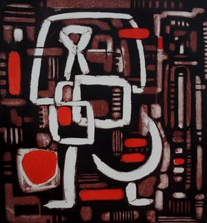 Wim Motz - Monotype: Bevrijding - 1957 kopen? Bied vanaf 55!