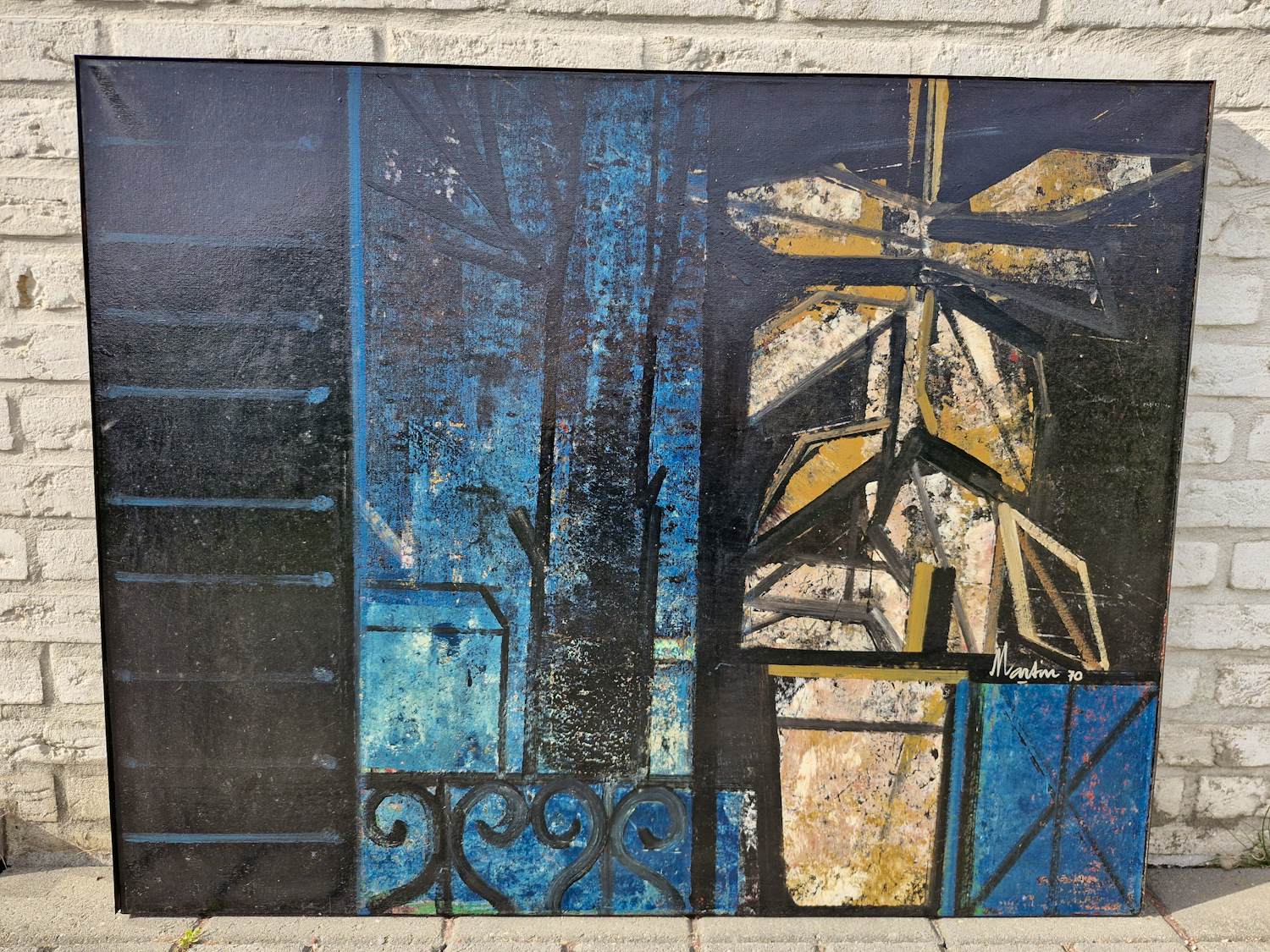 Vicente Martin - Luna - abstracte compositie kopen? Bied vanaf 200!