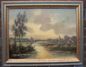 Hermanus Cornelis Hokken - Dorp aan het water kopen? Bied vanaf 40!