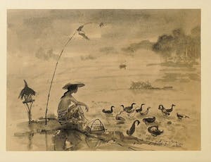Fong Huang - "Angon Bebek" offset lithografie kopen? Bied vanaf 20!