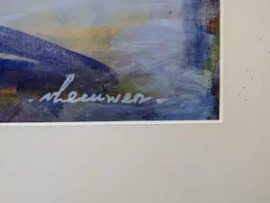 Wil van Leeuwen - STILLEVEN MET GELE BLOEMEN EN VRUCHTEN IN SCHAAL kopen? Bied vanaf 20!