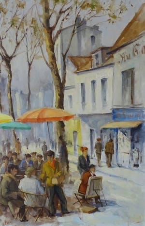 Zacharias Simons - Parijs tafereel kopen? Bied vanaf 55!