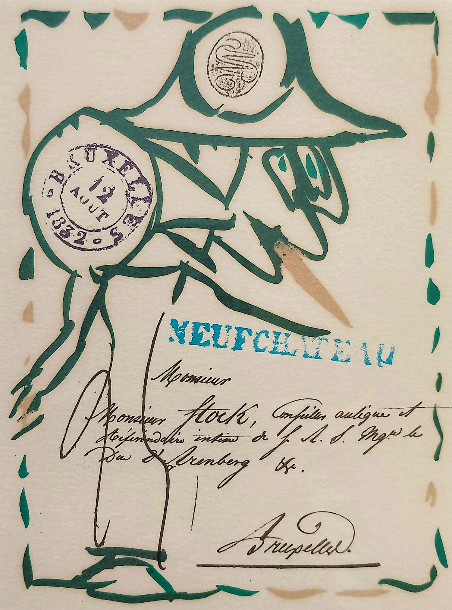 Pierre Alechinsky - Neufchateau, litho (netjes ingelijst) kopen? Bied vanaf 350!