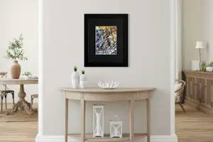 Jean-Jacques Marie - Création abstraite colorée avec projections A169 kopen? Bied vanaf 620!