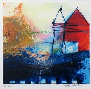 Theo Koster - Zeefdruk, Serie kistjes - Ingelijst kopen? Bied vanaf 35!