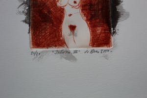 Jan de Beus - handgekleurde ets : Salome III - 2000 kopen? Bied vanaf 55!