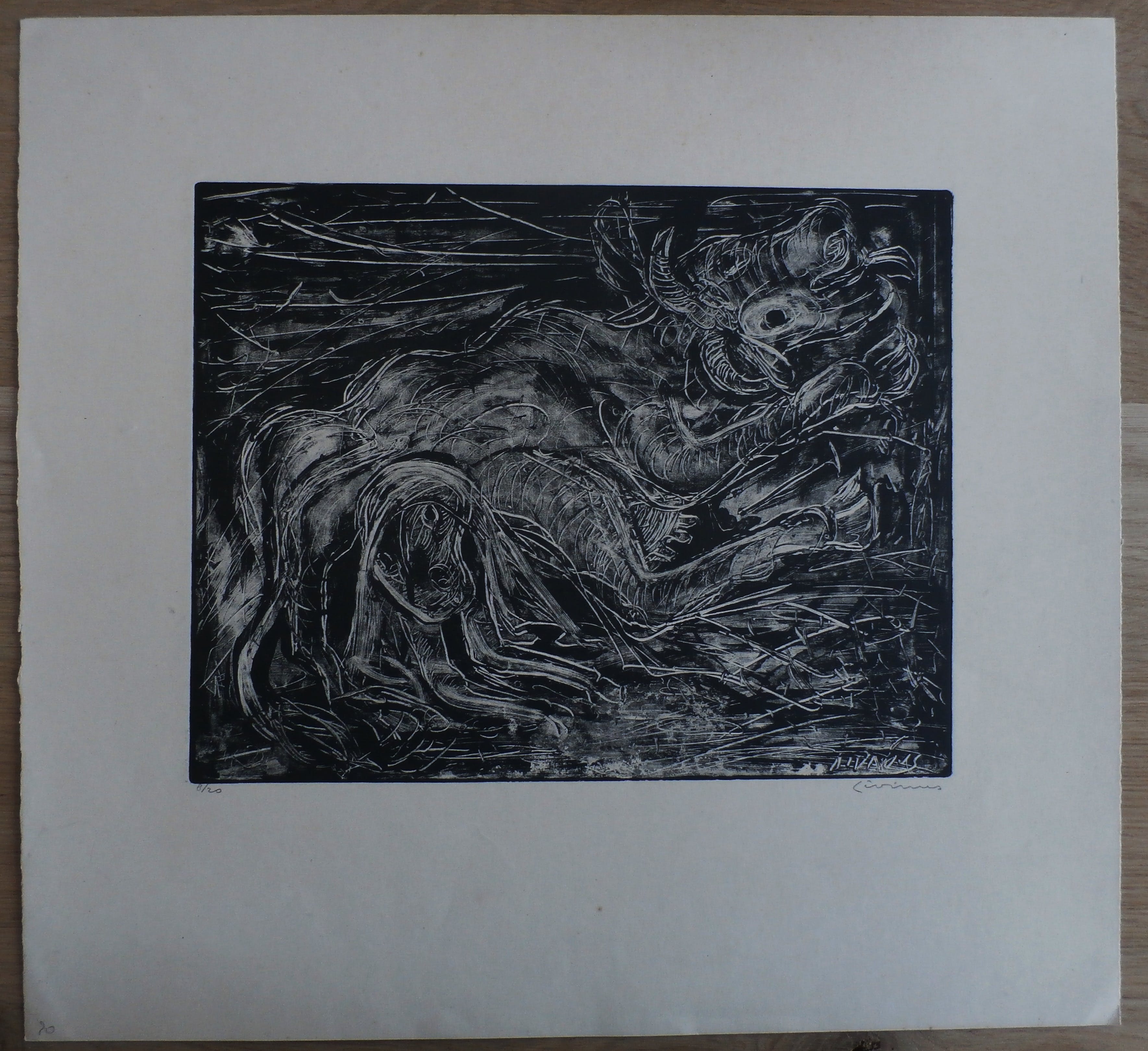 Livinus van de Bundt - litho: La Vache kopen? Bied vanaf 40!