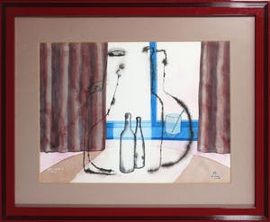 Niet of onleesbaar gesigneerd - Aquarel en inkt, Kijk in de pot I en II - Ingelijst (gesigneerd Horstacker) kopen? Bied vanaf 10!